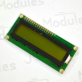 Символьный LCD дисплей 1602, зеленый (HD44780)