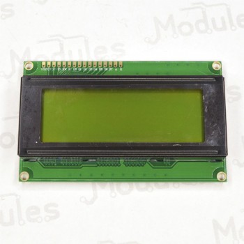 Символьный LCD дисплей 2004, зеленый